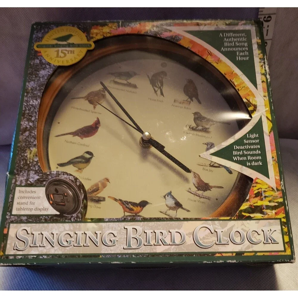 Singing Bird Clock 15th Anniversary Limited Edition Mark Feldstein AMAZING SHAPE